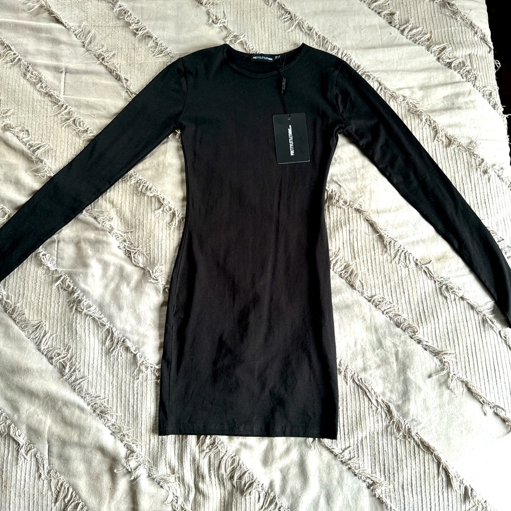 PLT Black bodycon dress
